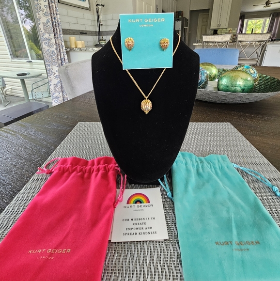 Kurt Geiger Gold Jewelry Set NWT - Picture 4 of 8